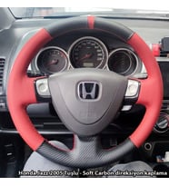 Honda Jazz 2005 Araca Özel Dikmeli Direksiyon Kılıfı  (Karışık)