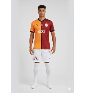 Galatasaray Lisanslı FORMA ve ŞORT Takımı (Sarı-Kırmızı)