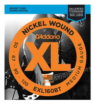 Daddario Exl160bt Bass Gitar Tel Seti, Xl, 50-120, Long Scale, Nickel