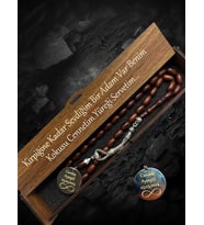 Tarih Ve İsme Özel Tasarım Yapılmış Kuka Tesbih,İsimli Tesbih,Sevgiliye Tesbih (Model 14)