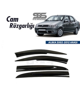 Cam Rüzgarlığı Fiat Albea 2002-2012 Arası Mügen Tip Piano Black
