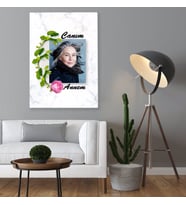 BK Gift Kişiye Özel Fotoğraflı Canım Annem Tasarımlı Kanvas Tablo-22