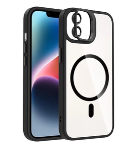 Iphone 11 Remim Lensli Magsafe Standlı Kapak - Siyah