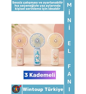 #Vantilatör Kompakt Mini Çanta Boy Gündelik Seyahat Tipi Taşınabilir Hafif Sessiz Çalışma Ev Ofis Ya