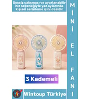 #Vantilatör Kompakt Mini Çanta Boy Gündelik Seyahat Tipi Taşınabilir Hafif Sessiz Çalışma Ev Ofis Ya