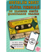 Temassız -NFC- Özellikli Kaset Kişiselleştirilebilir Nostaljik Retro Hediye