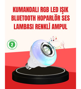 Akıllı Led Ampul - E27 Uyumlu Ve Müzik Çalarlı Tasarım