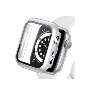 Uray store Apple Watch Ultra 49mm Camlı Kasa Ekran Koruyucu - Gümüş