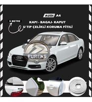 Audi A4 Oto Araç Kapı Koruma Fitili 5metre Parlak Beyaz Renk