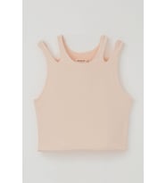 Breeze Kız Çocuk Crop Tişört Çift Askı Omuz Detaylı 9-16 Yaş, Somon