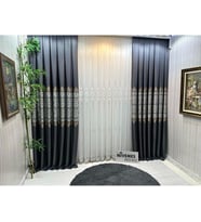 Lexroo Fj631749 V-2540 Arora Antrasit 1/3 Sık Pileli Fon Perde Apm