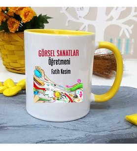 Görsel Sanatlar Öğretmenine Özel Öğretmenler Günü Hediyesi Kişiye Özel Kupa Bard