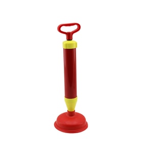 KAPORTA DÜZELTME - LAVABO KLOZET GİDER AÇICI POMPA LASTİK BAŞLIK - SERT PLASTİK GÖVDE ÇAP=16 CM