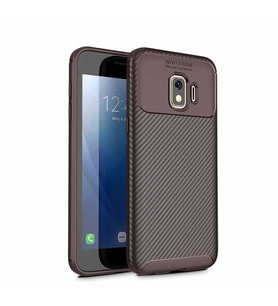 Samsung Galaxy J2 Core Uyumlu Kılıf Zore Negro Silikon Kapak (Kahverengi)