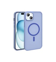 Apple iPhone 14 Plus Uyumlu Kılıf M-safe Şarj Özellikli Mat Arka Yüzey Zore Sio Kapak (Lila)