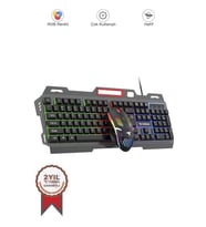 Torima TMK-06 Siyah Gaming Rgb Işıklı Kablolu Q Klavye ve Mouse Seti