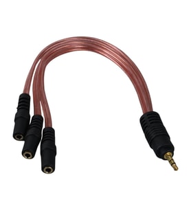 POWERMASTER 3.5 MM STEREO ERKEK/3 X 3.5 MM STEREO DİŞİ 5+1 KABLO