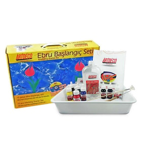 ARTDEKO EBRU BAŞLANGIÇ SETİ 8 Lİ SET