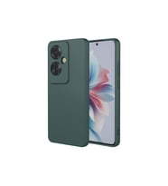 Oppo Reno 11F Kılıf First Silikon - Koyu Yeşil