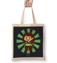 Chara Retro Japanese Undertale Bez Çanta Uzun Saplı