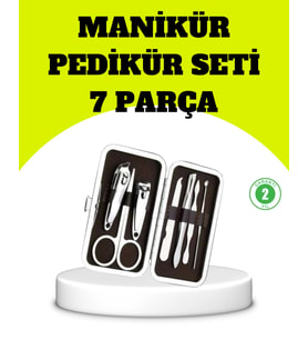 Paslanmaz Çelik Kişisel Bakım Seti – 7 Parça