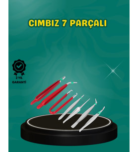 Antistatik 7’li Hassas Cımbız Takımı Manyetik Olmayan Uçlu