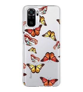 PrintiFy Xiaomi Redmi Note 10 ile Uyumlu 1mm Slim Fit Water Color 2 Baskılı Şeffaf  Kılıf