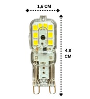 (1 Adet) Osaka 3W Beyaz Işık (6500K) Dim Edilebilir G9 Duylu Led Kapsül Ampul