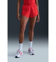 Nike AeroSwift Dri Fit ADV 3" Mid Rise Brief Lined Running Short Red Kadın Pileseli Slip Astarlı Koşu Şortu Kırmızı