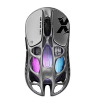 GravaStar Mercury X RGB 32.000 DPI Optik Gaming Mouse, Kablosuz, Interstellar Silver