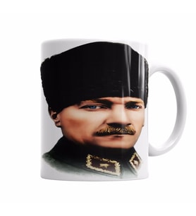 Mustafa Kemal Atatürk Kupa Bardak Porselen