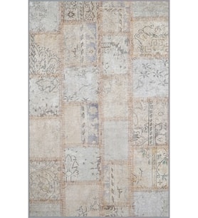 Eliana Home Baskılı, Yıkanabilir Kaymaz Taban Salon Halısı LNA1807 100x150 cm (Bej)