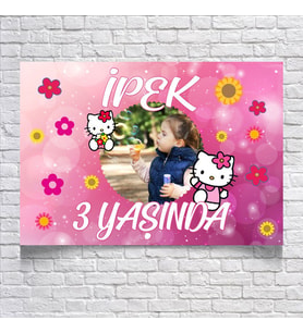 CATS TEMALI DOĞUM GÜNÜ AFİŞİ 35X50 cm