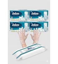 ÖNLEM BEL BANTLI SMALL 120 ADET MENDİL VE ELDİVEN HEDİYELİ