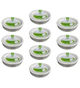 Roll-Up Nature Ekolojik Karton Kağıt Tek Kullanımlık Oval Tabak - 20x26 Cm. - 50 Adetlik 10 Paket