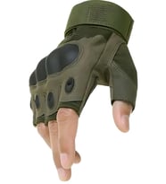 Single Sword Yarım Parmak Taktik Eldiven Bisiklet Motosiklet Outdoor Eldiven 2XL//HAKİ