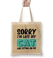 Funny Cat Lover Gifts For Women Men Kids Bez Çanta Uzun Saplı