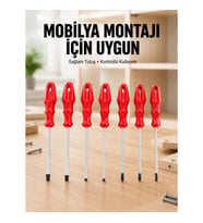Mey İthalat® Çeşitli Vidalama İşleri İçin 7li Tornavida Takımı