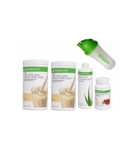 Set 2 Adet Vanilya Shake 1 Ad. Aloevera 1 Ad. Şeftali Çay 50 gr Ve Shaker