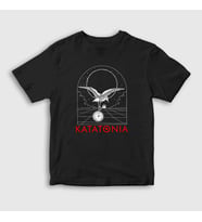 Presmono Unisex Çocuk Siyah Dove Katatonia T-Shirt 398438tt