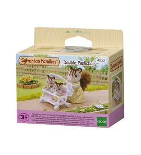 Sylvanian Families İkili Puset 4533,Oyuncak Bebek Arabası