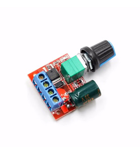 5A 35V Mini Dc Motor Pwm Potlu Hız Kontrol Devresi 90 Watt Açma Kapama Butonlu Ayarlanabilir Voltaj
