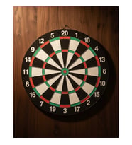 Mey İthalat® 15 İnç Dart Tahtası Seti Dayanıklı Yapı 4 Metal Dart Oku