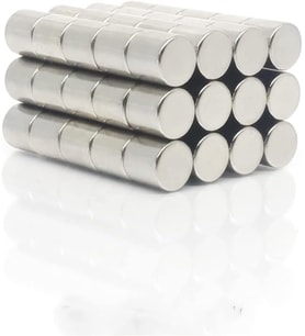 Neodyum Mıknatıs Silindir yuvarlak d10x10 mm - 10 adet - Güçlü Neodyum