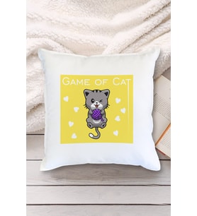 Game Of Cat Kedi Tasarımlı Yastık