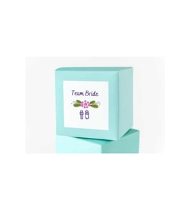 Team Bride Bekarlığa Veda Kare Etiket Mat Sticker Düğün Serisi 4.5 Cm (40 ADET)