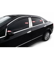 Fiat Linea 2007-2018 Arası Krom Direk Nikelajı 8 Parça Paslanmaz Çelik