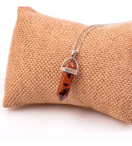 Obsidyen Taşı Kazık Kolye - Mahogany Obsidyen