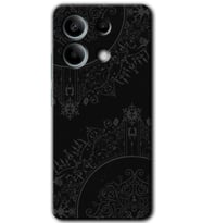 Xiaomi Redmi Note 13 Kılıf HD Desen Baskılı Kılıf - Siyah Mandala