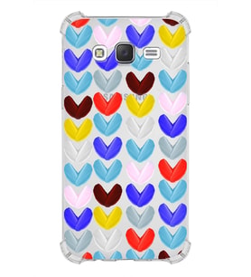PrintiFy Samsung Galaxy J5 Uyumlu Water Color 1 Baskılı Şeffaf Köşe Korumalı Antişok Kılıf